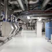 Image of HVAC in the chiller room at Middlemore Hospital